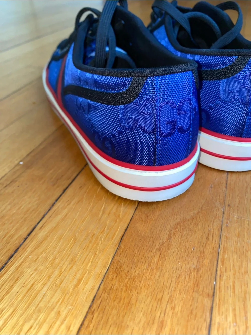 Gucci Tennis 1977 Off The Grid Blue GG Sneakers (RARE) Sz 13